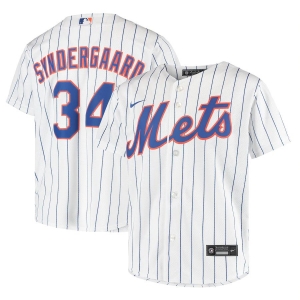 Youth Noah Syndergaard White&amp;Royal Home 2020 Player Team Jersey