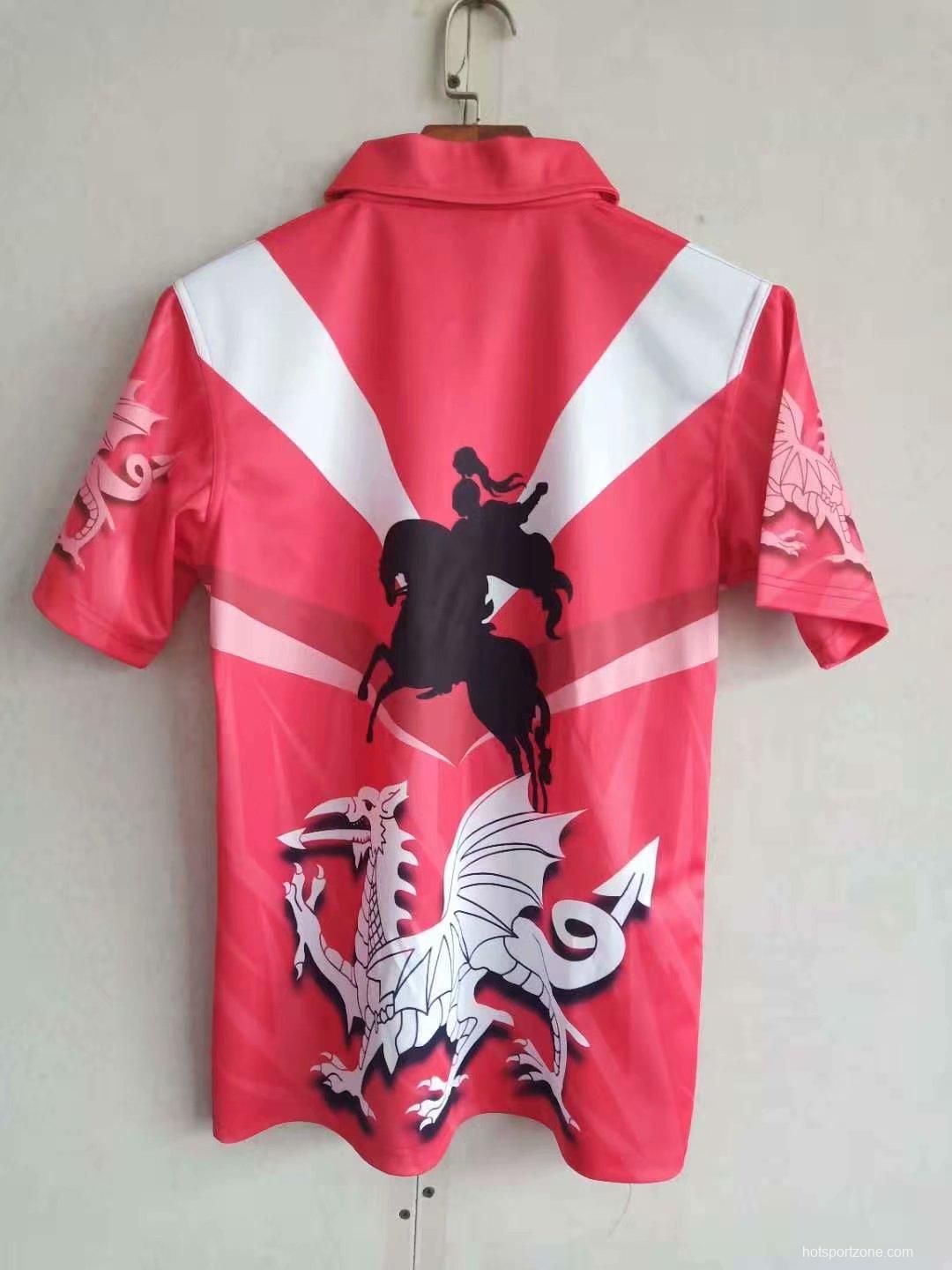 St George Illawarra Dragons 2021 Mens Football Polo Shirt