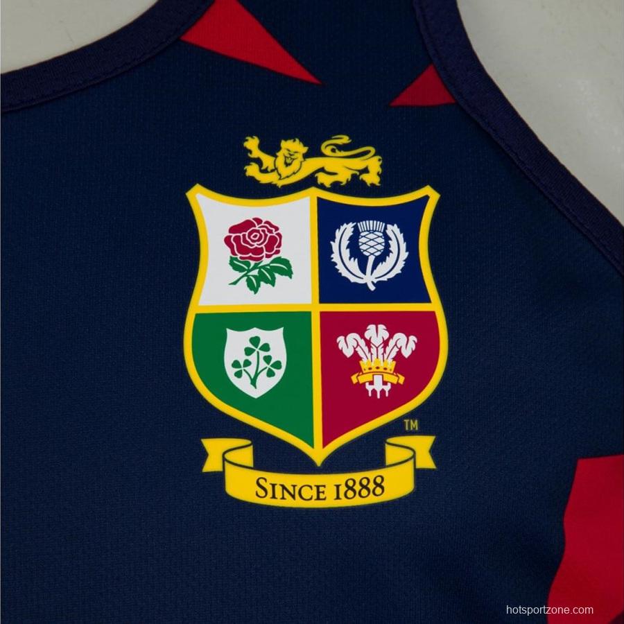 British And Irish Lions 2021 Mens Rugby Singlet - Navy