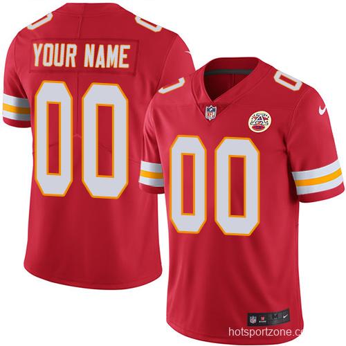 Men's Red Custom Limited Team Jersey