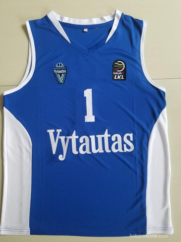 Lamelo Ball 1 Lithuania Vytautas Blue Basketball Jersey