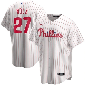 Youth Aaron Nola White Home 2020 Player Team Jersey