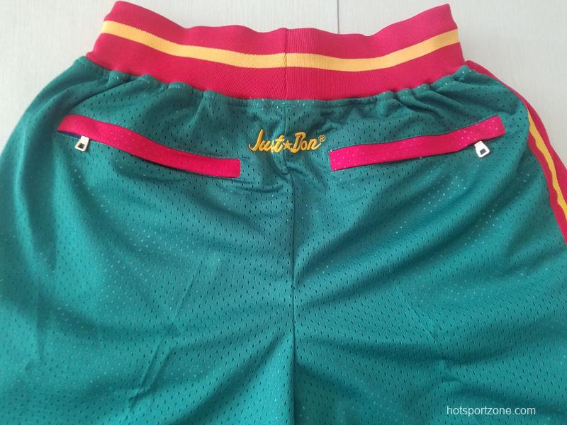 Seattle 1995-96 Throwback Classics Basketball Team Shorts