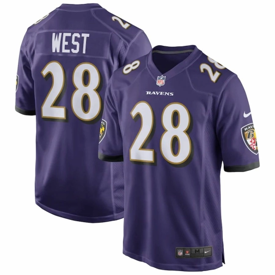 Men's Terrance West Purple Player Limited Team Jersey