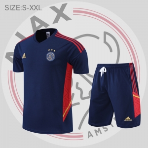 22/23 Ajax Training Suit Short Sleeve Kit Royal Blue