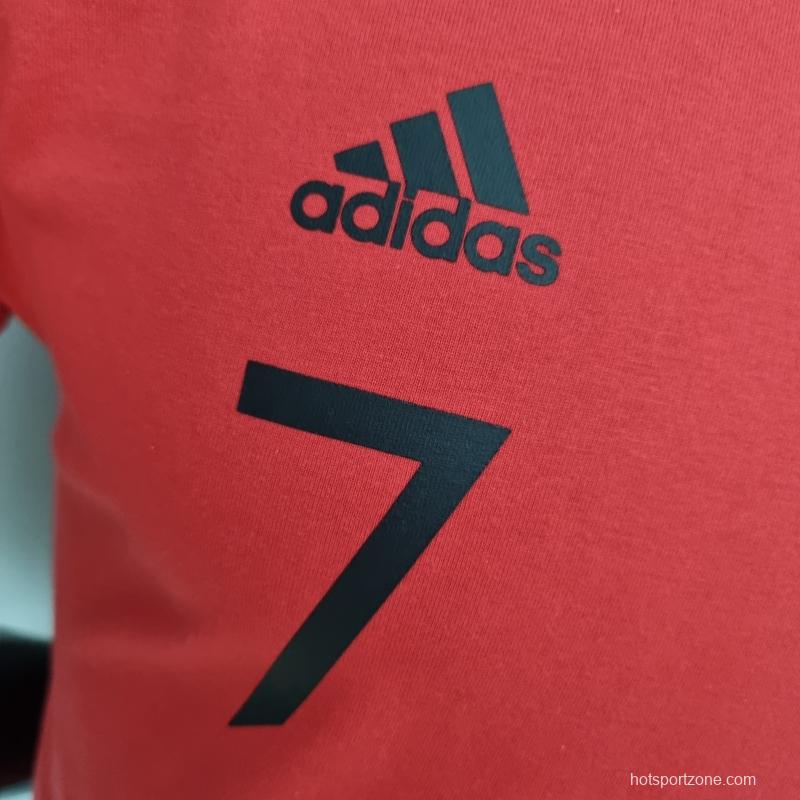Mens Adidas Manchester United Ronaldo 7 Red T-shirts #K000157
