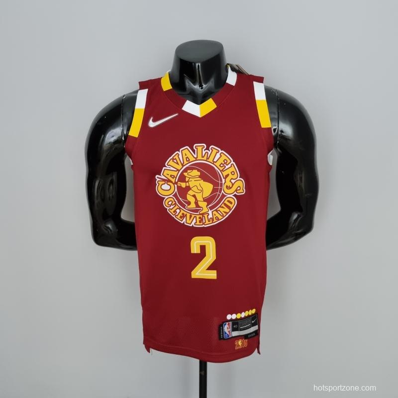 2022 Cleveland Cavaliers Irving#2 Urban Edition Red NBA Jersey