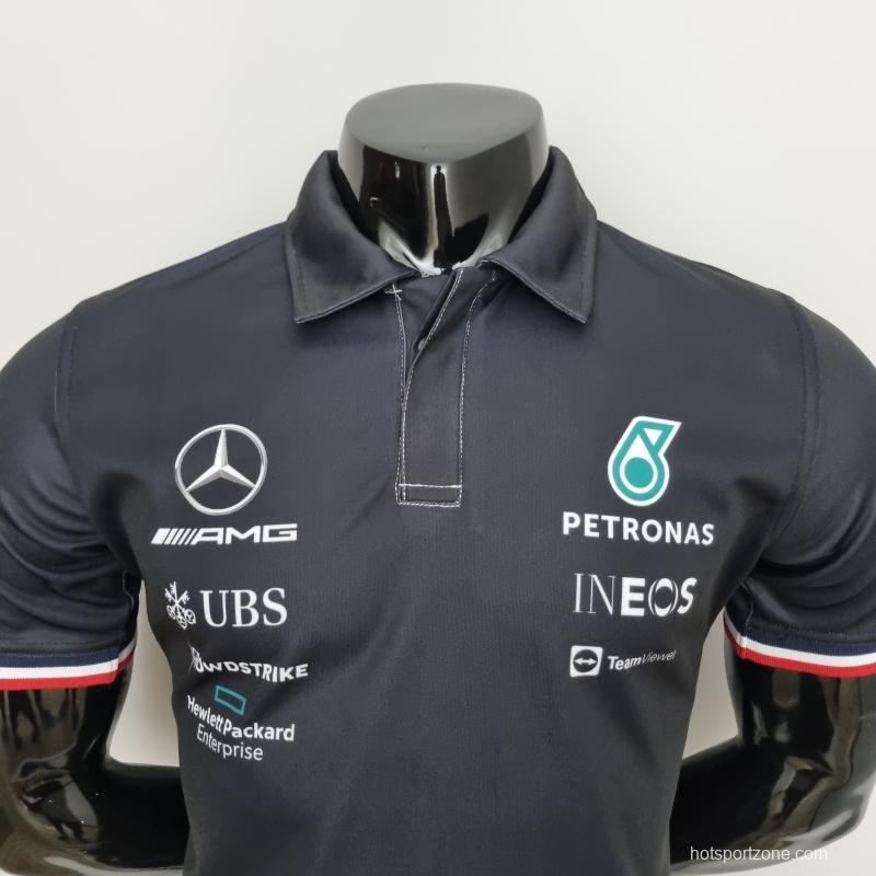 2022 F1 Formula One; Mercedes Benz #63 Polo Black