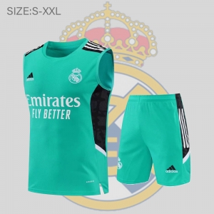 22/23 Real Madrid Vest Training Jersey Kit Green
