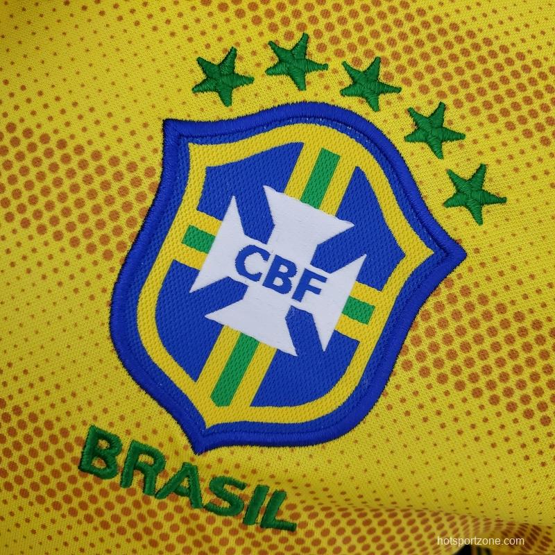 2022 Brazil POLO Yellow Stripe