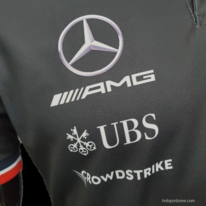 F1 Formula One Racing Suit; Mercedes POLO Black 