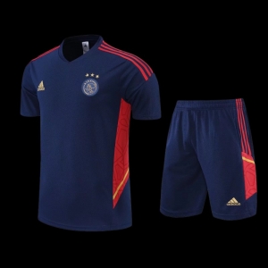 22/23 Ajax Royal Blue Short Sleeve Training Jersey: