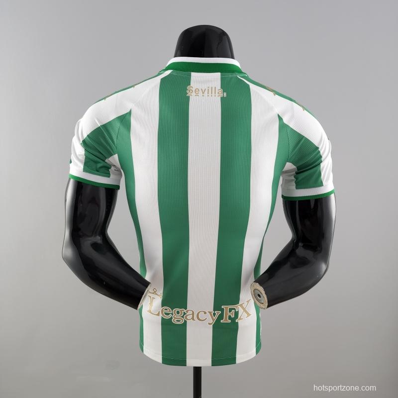 Player Version 22/23 Real Betis King's Cup Version Home  Soccer Jersey