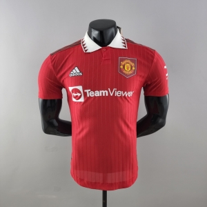 Player Version 22/23 Manchester United Home  Soccer Jersey