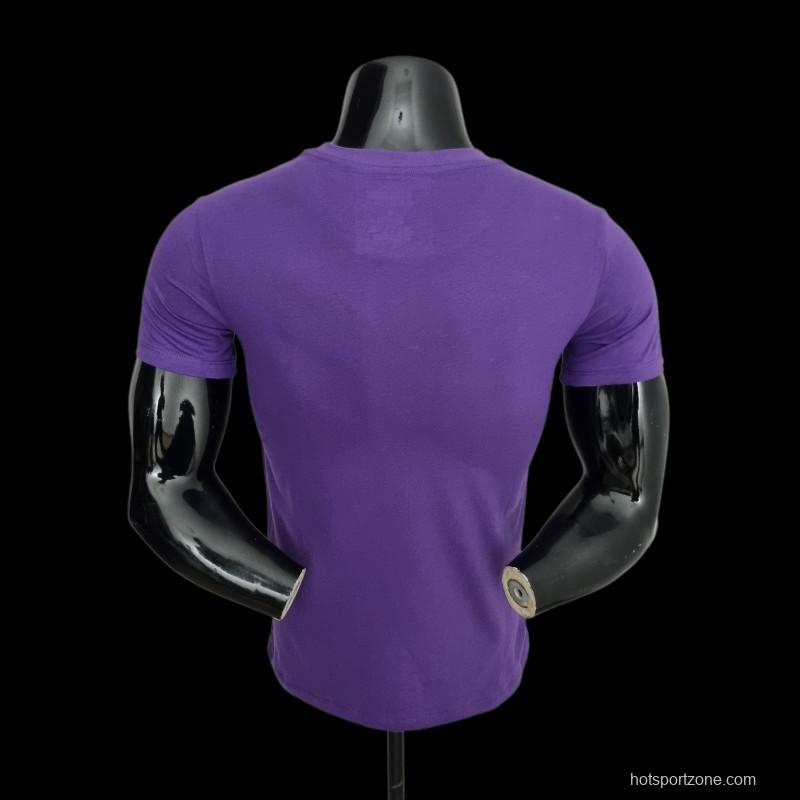 2022 NBA Jordan 23 Purple T-shirts #0050