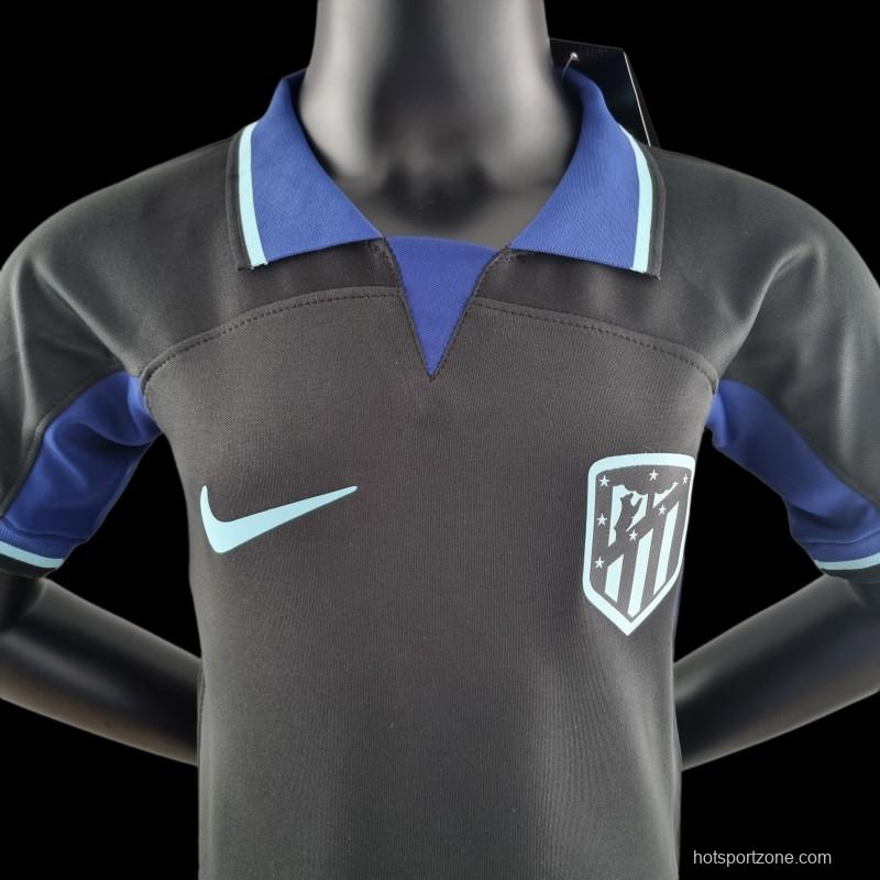 22/23 Kids Atletico Madrid Away 16-28 Soccer Jersey