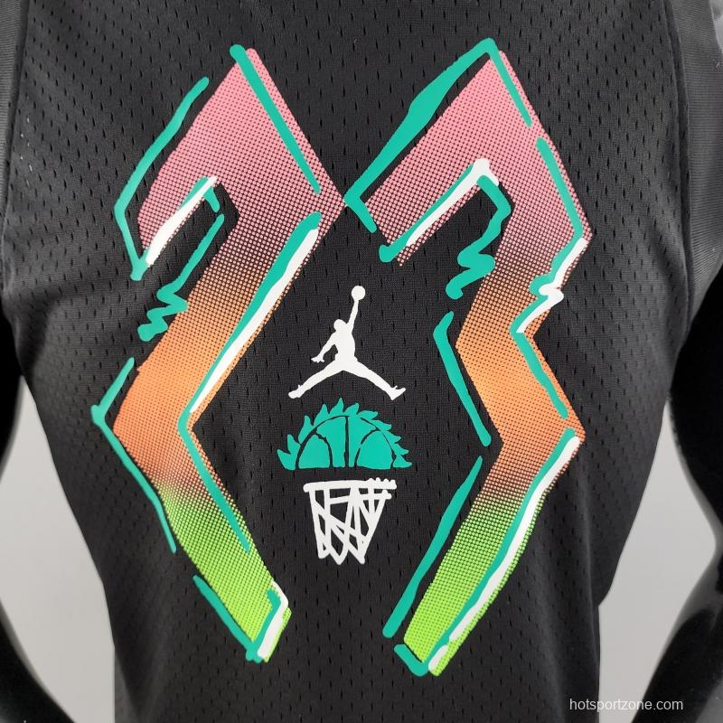 NBA Jordan Black Vest Shirts #K000175