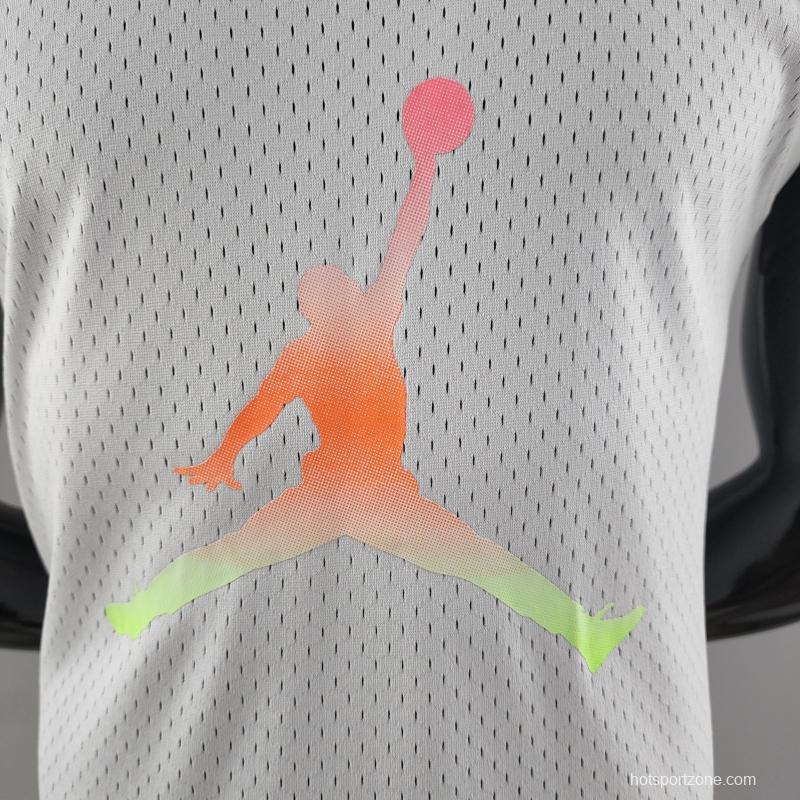 NBA Jordan White Vest Shirts #K000174