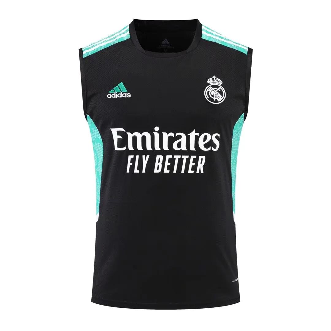 22/23 Real Madrid Pre-match Training Jersey Black Vest