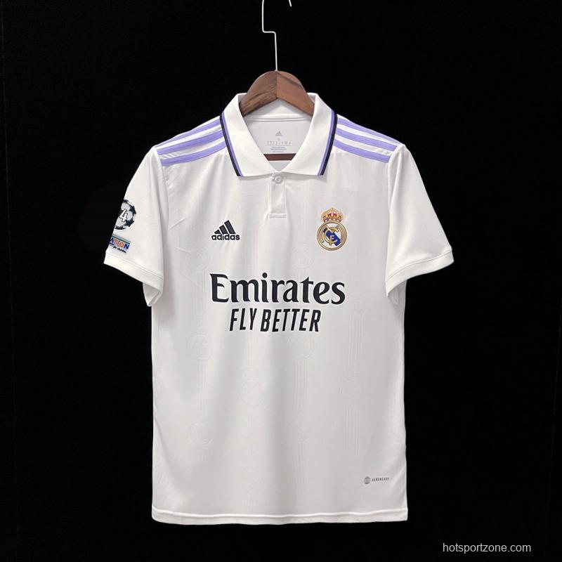 22/23 Real Madrid Home Champions League Soccer Jersey