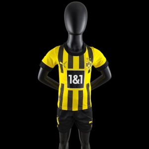 22/23 Kids Kit Dortmund Home SIZE16-28 Soccer Jersey