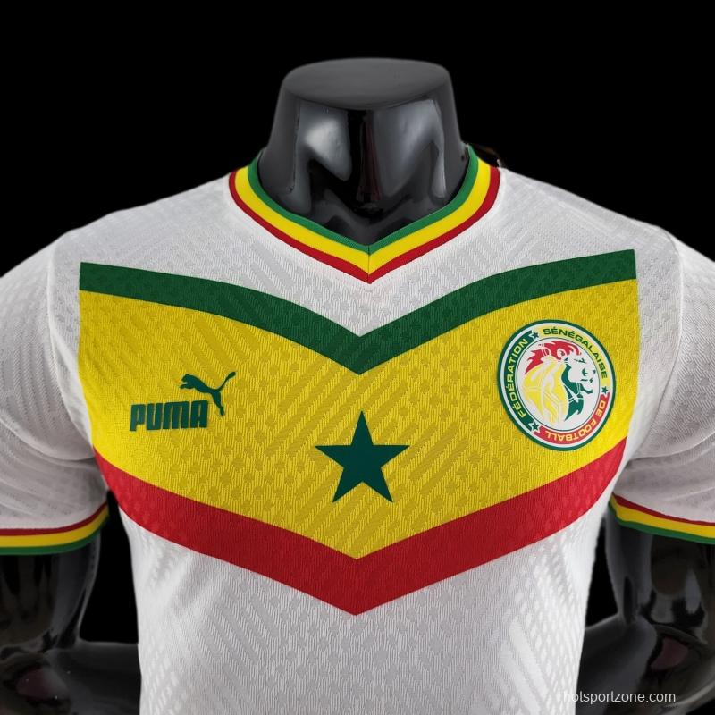 Player Version 2022 Senegal Home Soccer Jersey