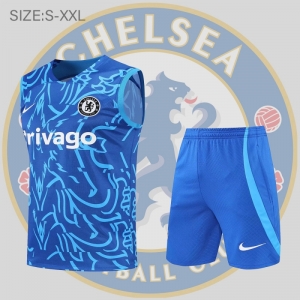 22/23 Chelsea Vest Training Jersey Kit Blue Camo