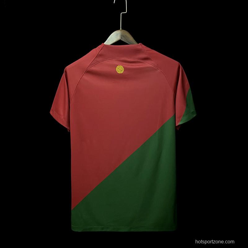 2022 Portugal Home Soccer Jersey