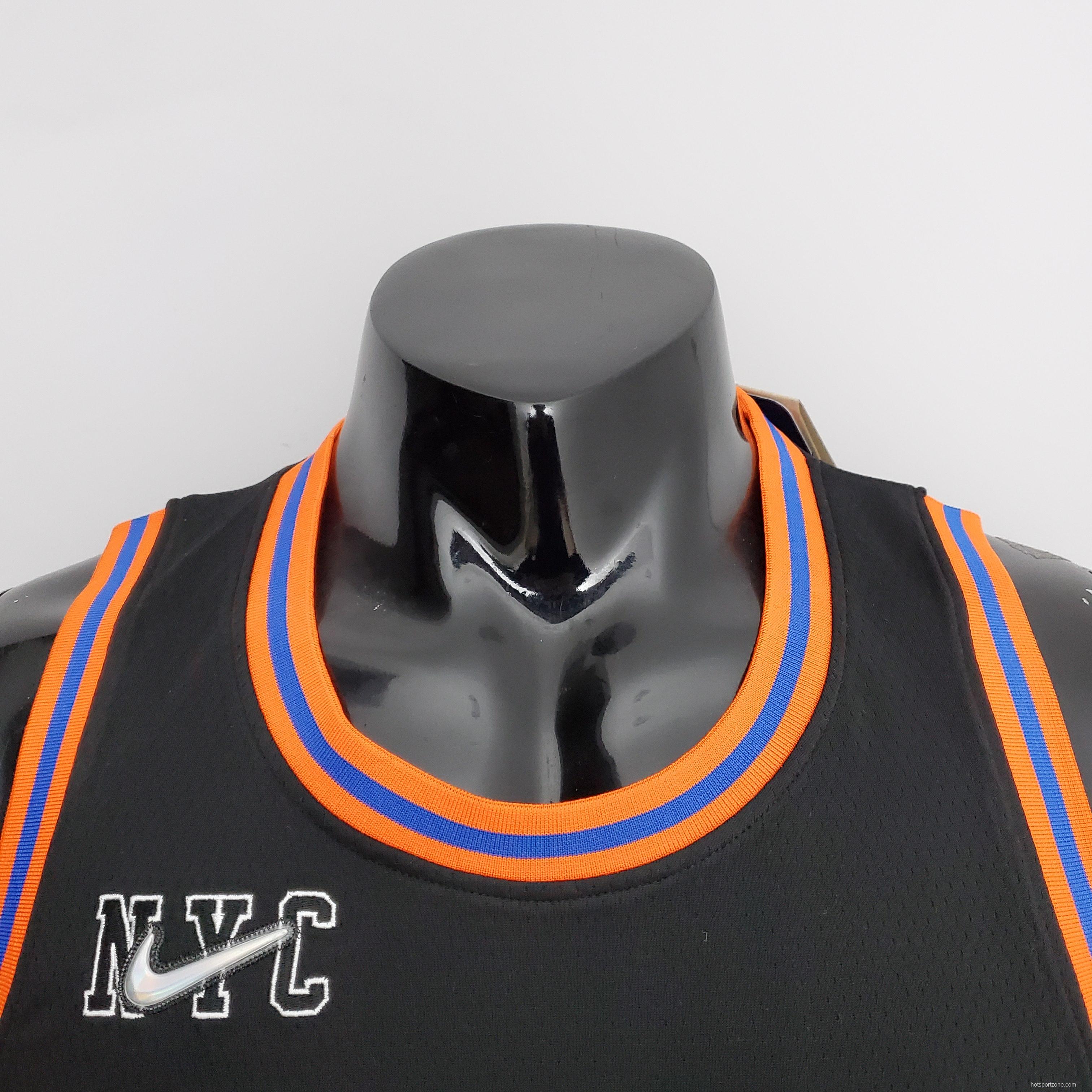 2022 Season Barrett #9 Knicks Urban Edition Black NBA Jersey