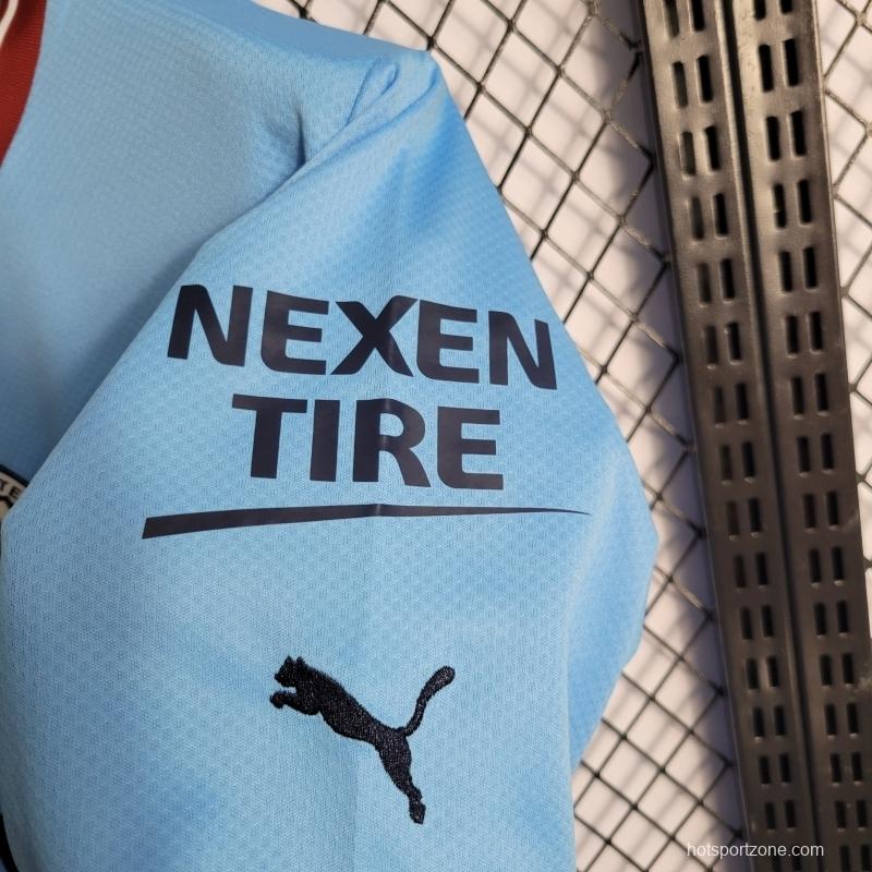 22/23 Manchester City Home Long Sleeve Soccer Jersey