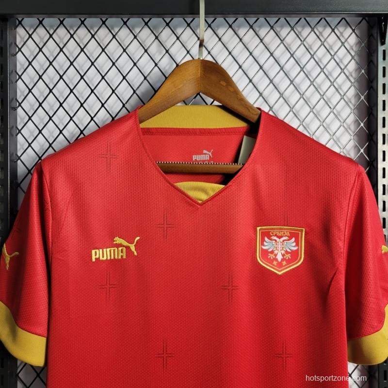 2022 Serbia Home Soccer Jersey