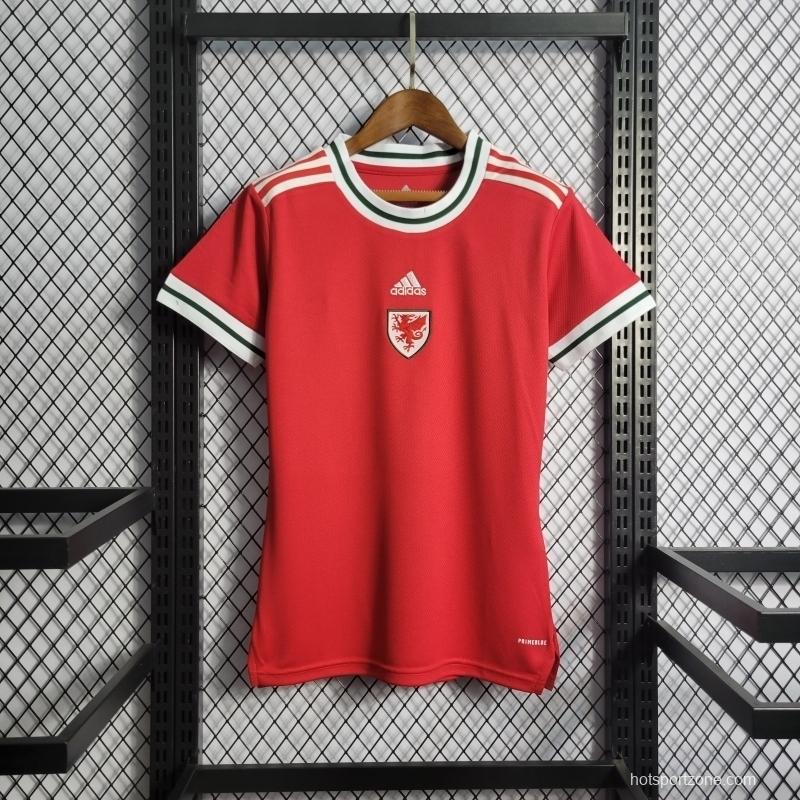 2022 Woman Wales Home Soccer Jersey