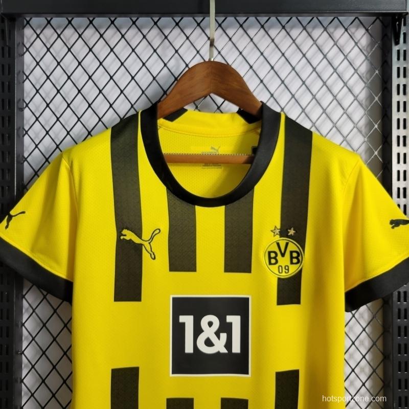 22/23 Woman Borussia Dortmund Home Soccer Jersey