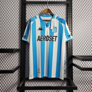 22/23 Argentina Racing Club Home Soccer Jersey