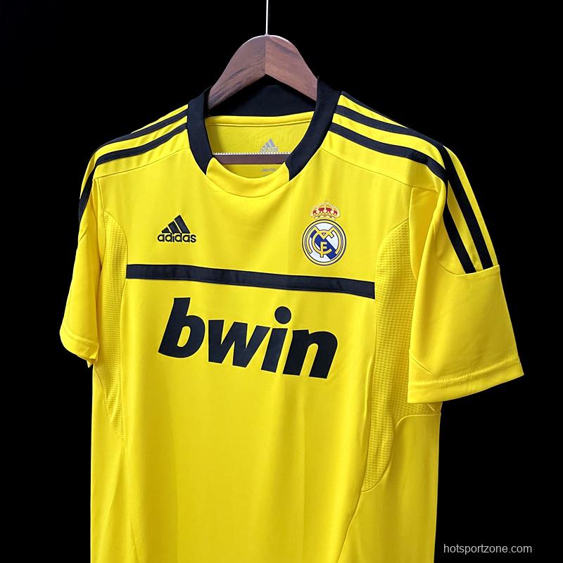 Retro 11/12 Real Madrid Goalkeeper Yellow Jersey