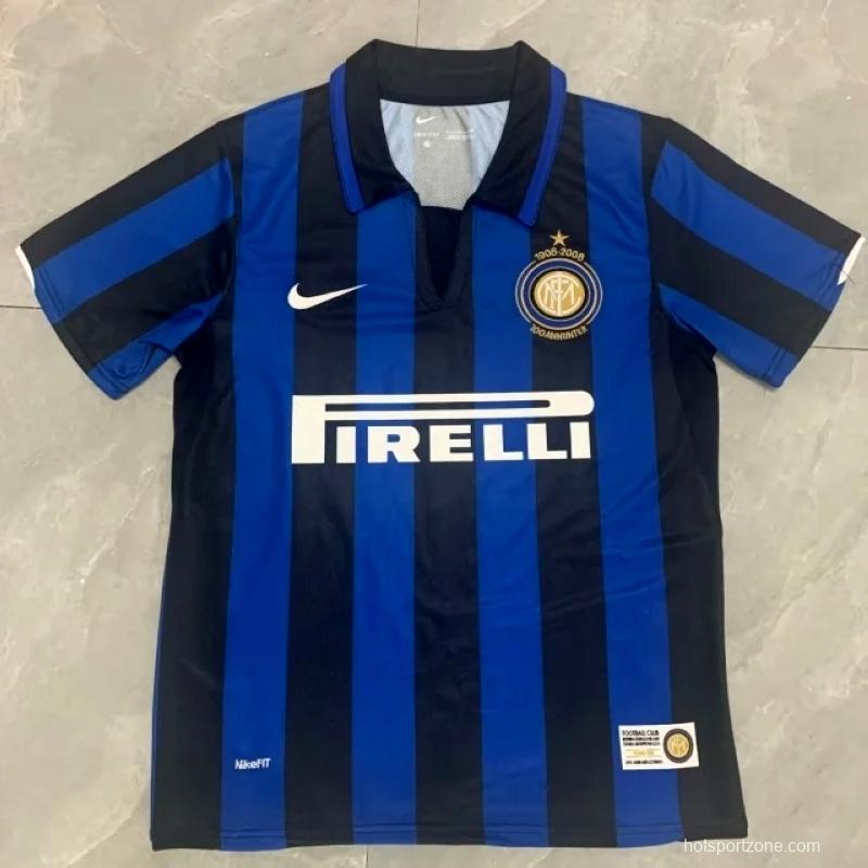 07 08 Inter Milan Home Soccer Jersey