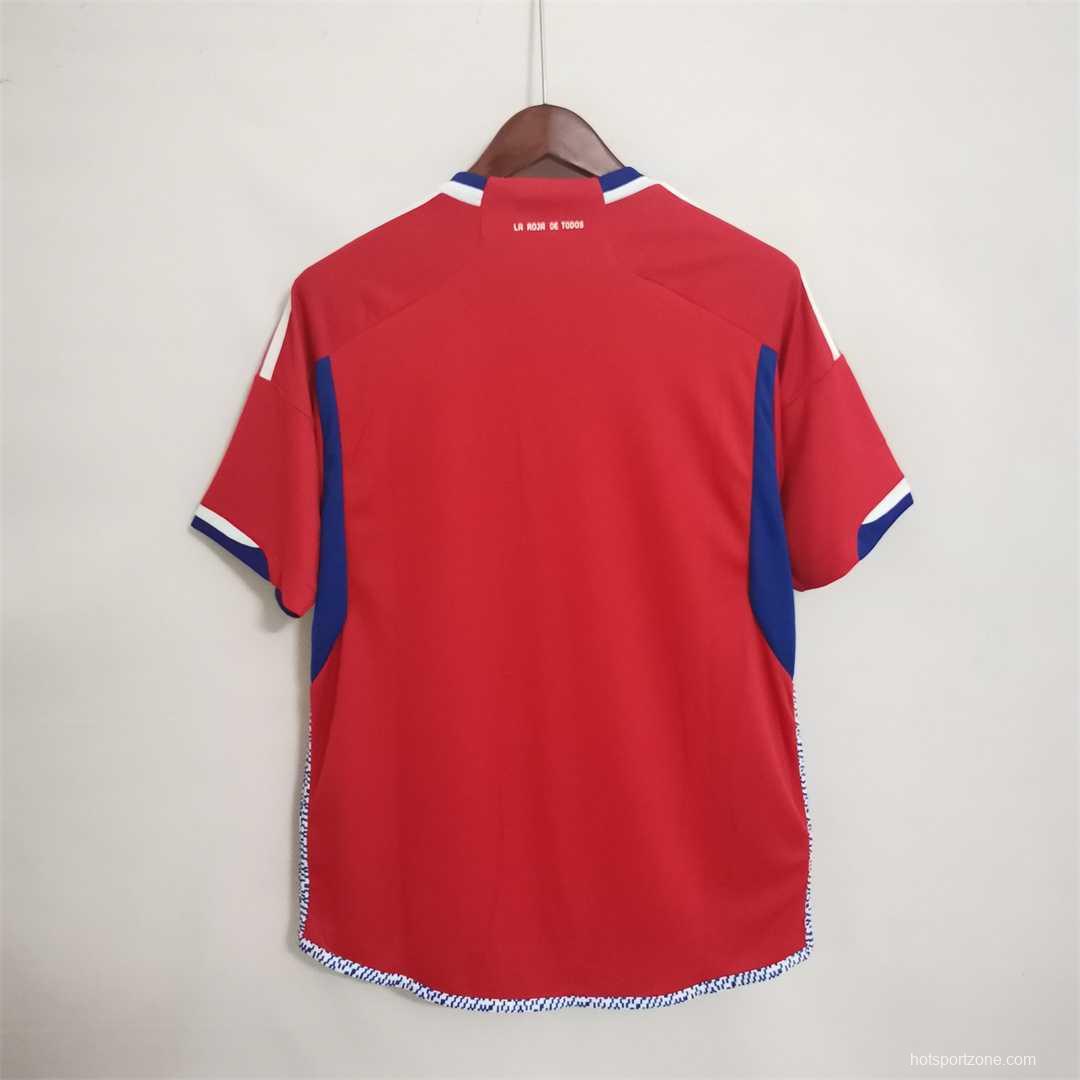 2022 Chile Home Soccer Jersey