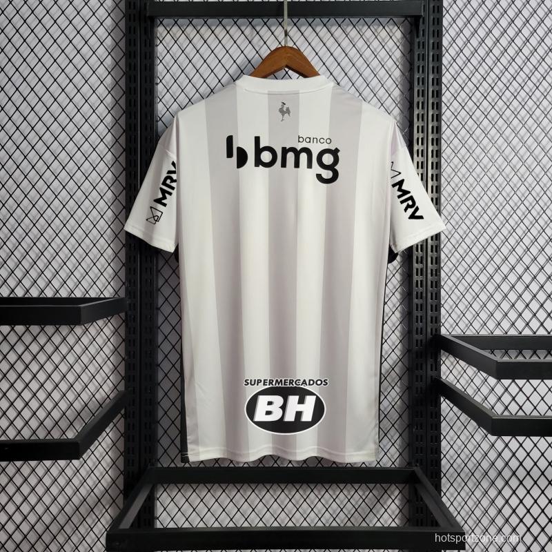 22/23 All Sponsors + Patch Atletico Mineiro Away Soccer Jersey