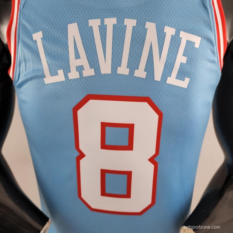 Chicago Bulls LAVINE #8 Blue NBA Jersey