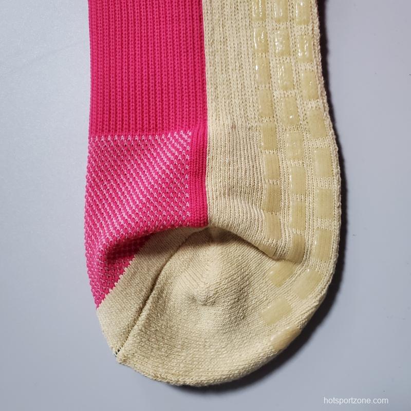 2022 Pink Long Top Non-Slip SOCKS#0087