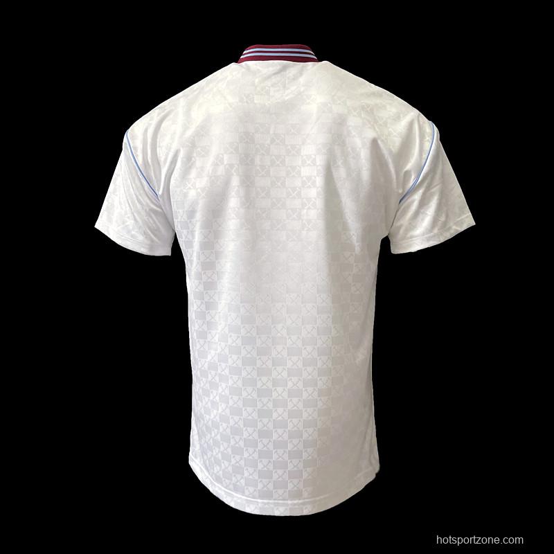 Retro 89/90 West Ham Away Soccer Jersey