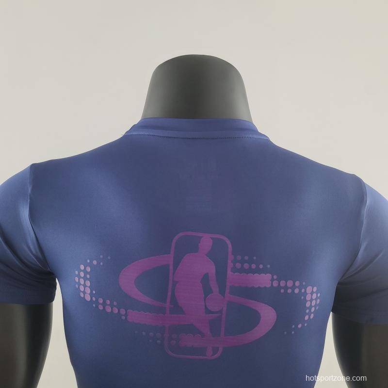 2022 NBA Lakers Blue T-Shirts #K000227