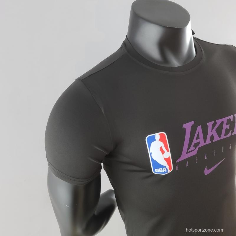 2022 NBA Lakers Black T-Shirts #K000222