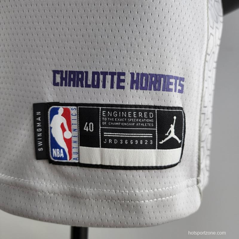 2019 NBA Oubre Jr. #12 Charlotte Hornets Grey Jersey