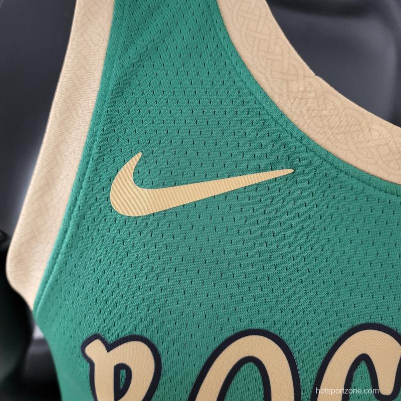 2020 IRVING #11 Boston Celtics City Edition Green NBA Jersey