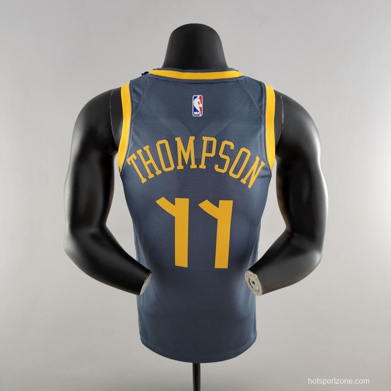 2018 HOMPSON #11 Golden State Warriors Grey NBA Jersey