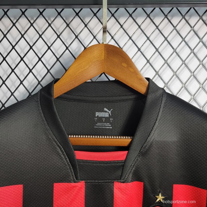 22/23 Long Sleeve AC Milan Home Soccer Jersey