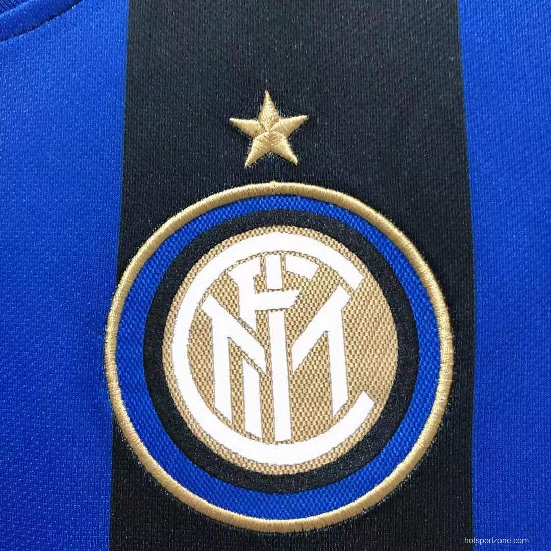 Retro 08/09 Inter Milan Home Champions Version Soccer Jersey