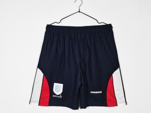 Retro 1998 England Home Shorts Soccer Jersey
