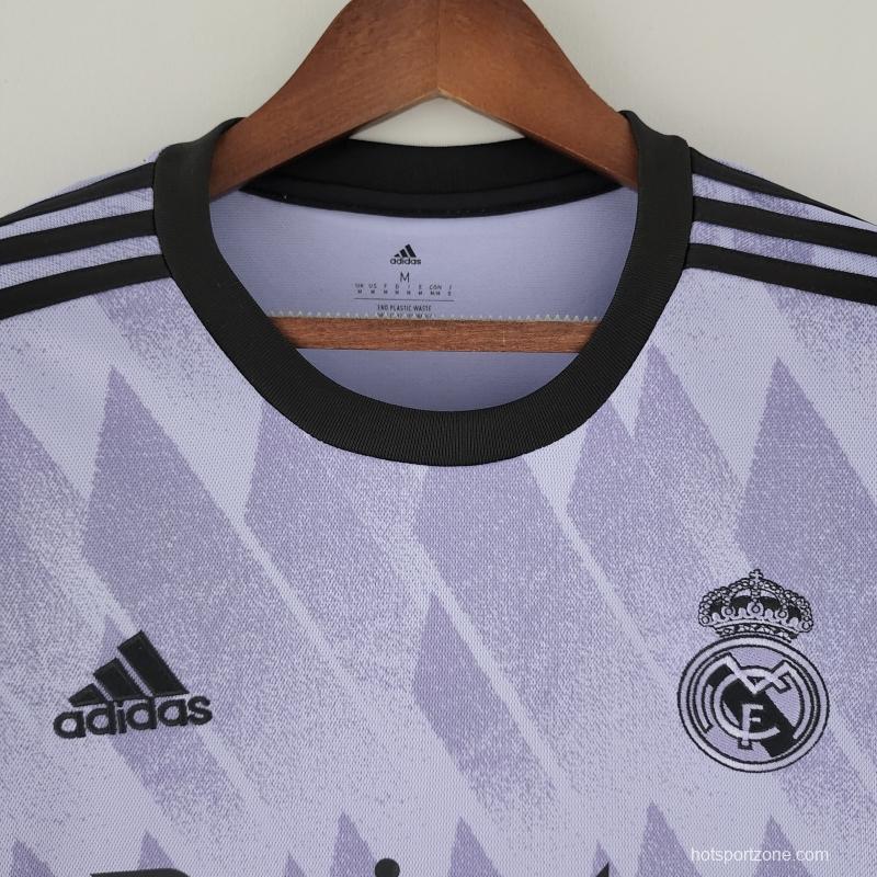 22/23 Long Sleeve Real Madrid Away Soccer Jersey